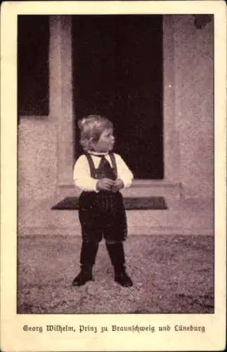 Ak Georg Wilhelm, Prinz zu Braunschweig und Lüneburg, Kinderportrait