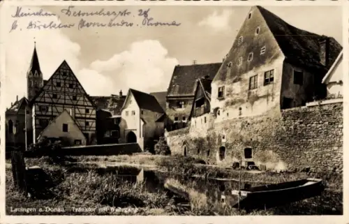 Ak Lauingen an der Donau Schwäbische Alb, Tränktor