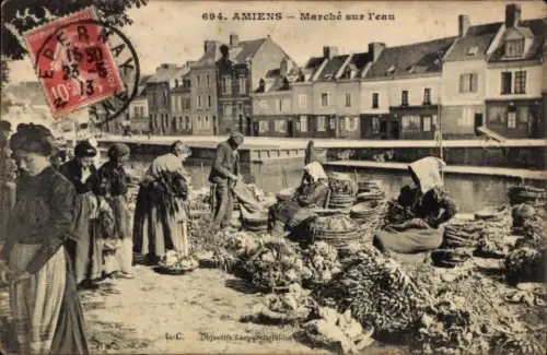 CPA Amiens Somme, Marché sur l'eau