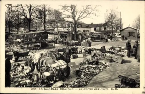 CPA Le Kremlin Bicêtre Val de Marne, Le Marché aux Puces