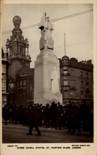 PC London City England, Edith Cavell Memorial, St Martin's Place