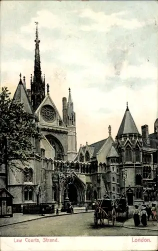 Ak London England, Law Courts, Strand