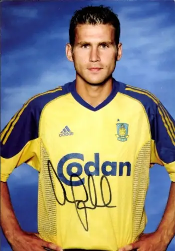 Ak Fußballspieler Andreas Jakobsson, Autogramm