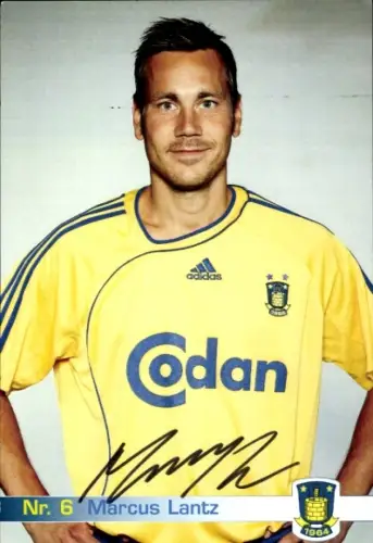Ak Fußballspieler Marcus Lantz, Hansa Rostock, Autogramm