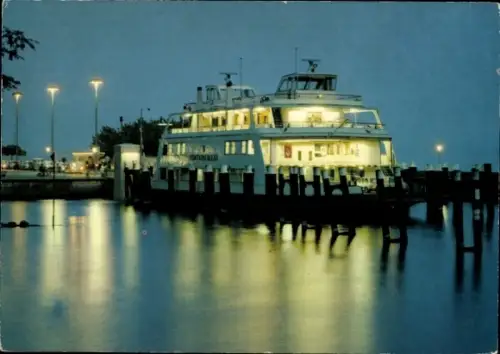 Ak Meersburg am Bodensee, Fährschiff Fontainebleau