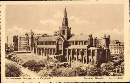 Ak Glasgow Schottland, Kathedrale