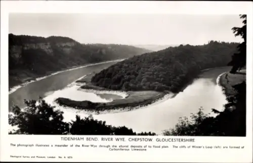 Ak Chepstow Wales, Tidenham Bend, River Wye, Gloucestershire