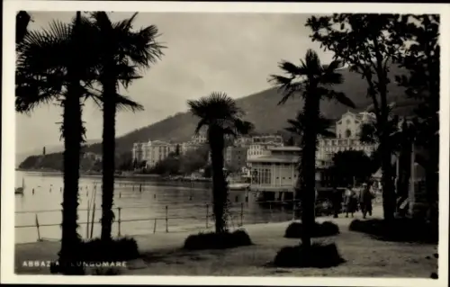 Ak Opatija Abbazia Kroatien, Promenade