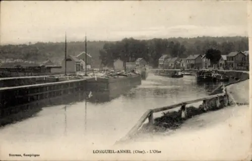Ak Longueil Annel Oise, Blick auf die Oise