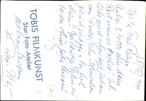 Ak Schauspieler Peter Voß, Portrait mit Zigarette, Autogramm