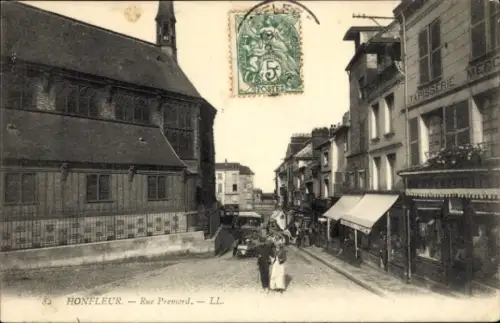 Ak Honfleur Calvados, Rue Premord, Tapisserie