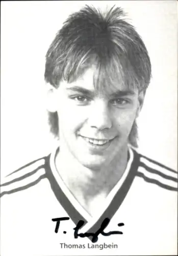Autogrammkarte Fußballer Thomas Langbein, SG Wattenscheid 09, Autogramm