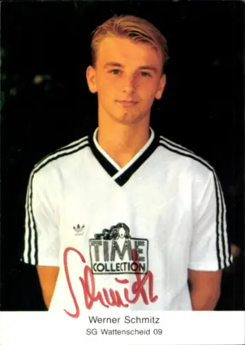 Autogrammkarte Fußballer Werner Schmitz, SG Wattenscheid 09, Autogramm