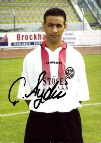 Autogrammkarte Fußballer Cetin Aydin, SG Wattenscheid 09, Autogramm