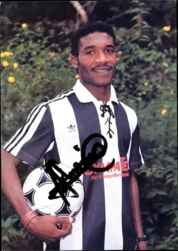 Autogrammkarte Fußballer Ali Ibrahim, SG Wattenscheid 09, Autogramm