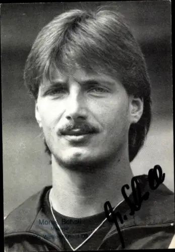 Autogrammkarte Physiotherapeut Morus Scholl, SG Wattenscheid 09, Autogramm