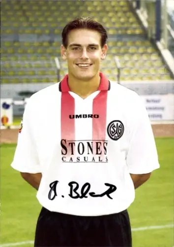Autogrammkarte Fußballer Stefan Blank, SG Wattenscheid 09, Autogramm