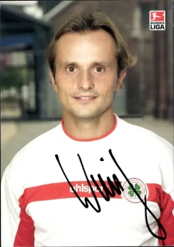 Autogrammkarte Fußballer Gerd Wimmer, Rot Weiß Oberhausen, Autogramm