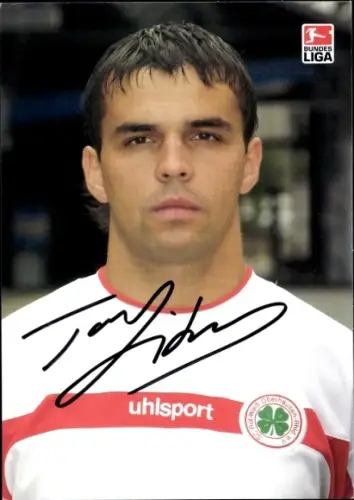 Autogrammkarte Fußballer Tibor Tokody, Rot Weiß Oberhausen, Autogramm