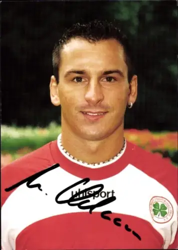 Autogrammkarte Fußballer Mario Wildmann, Rot Weiß Oberhausen, Autogramm