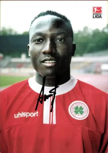 Autogrammkarte Fußballer Abdou-Nassirou Ouro-Akpo, Rot Weiß Oberhausen, Autogramm
