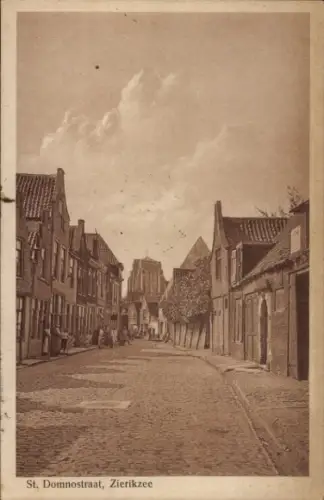 Ak Zierikzee Zeeland, St. Domnostraat
