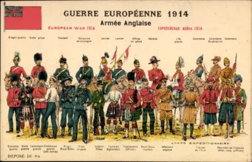 CPA Guerre Europeenne 1914,