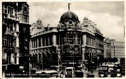 Ak London England, Gaiety Theatre, Strand