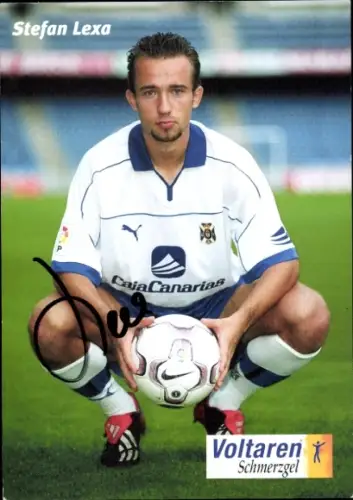 Autogrammkarte Fußballspieler Stefan Lexa, Autogramm