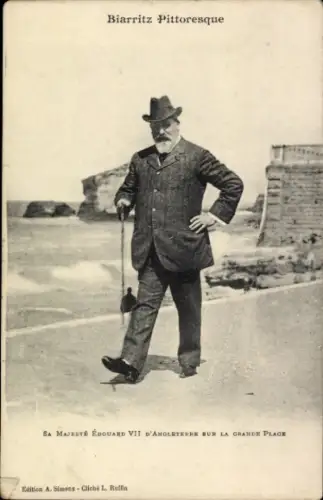 Ak König Eduard VII. von England, King Edward VII., Portrait