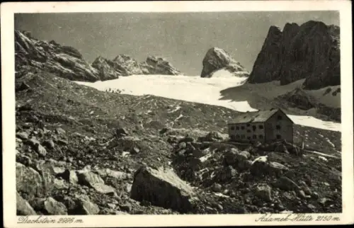 Ak Ramsau am Dachstein Steiermark, Adamek Hütte,  Berge, Gletscher, 2150 m, 2996 m