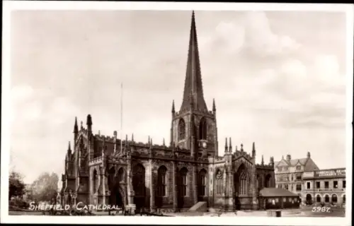 Ak Sheffield Yorkshire England, Cathedral