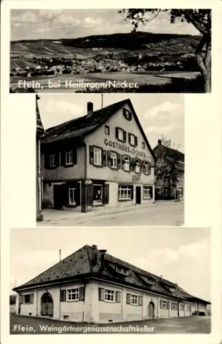Ak Flein in Württemberg, Flein, Gasthaus Ochser, Weingärtnergenossenschaftskeller