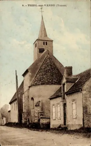 Ak Theil sur Vanne Yonne, Kirche