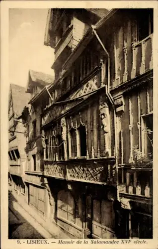 Ak Lisieux Calvados, Manoir de la Salamandre, XVI Jahrhundert, Lisieux