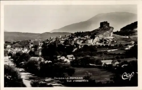 Ak Vaison la Romaine Vaucluse, Gesamtansicht
