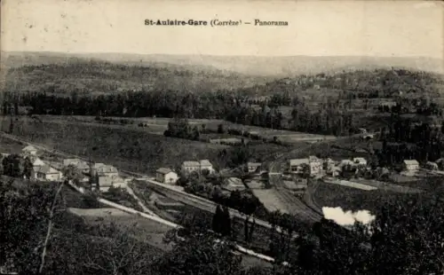 CPA Saint-Aulaire Gare Corrèze, Panorama