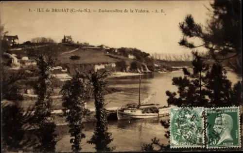 Ak Île de Bréhat Côtes d’Armor, Embarcadere de la Vedette