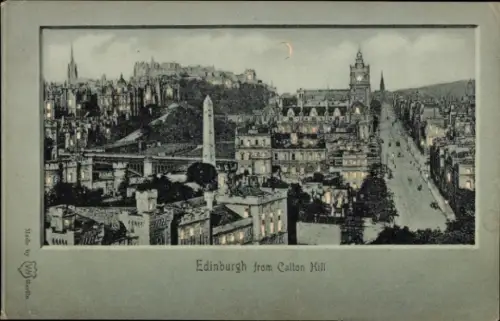 Halt gegen das Licht Mondschein PC Edinburgh Scotland, Calton Hill