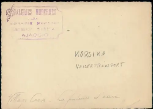 Foto Korsika, Wassertransport