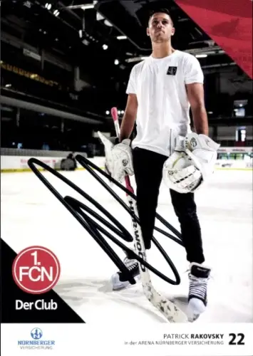 Autogrammkarte Fußballer Patrick Rakovsky, 1. FC Nürnberg, Autogramm