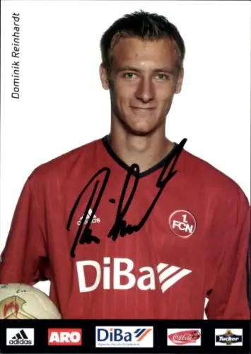 Autogrammkarte Fußballer Dominik Reinhardt, 1. FC Nürnberg, Autogramm