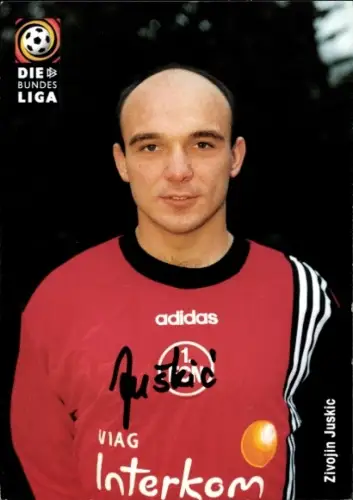 Autogrammkarte Fußballer Zivojin Juskic, 1. FC Nürnberg, Autogramm