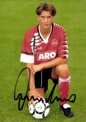 Autogrammkarte Fußballer Martin Przondziono, 1. FC Nürnberg, Autogramm