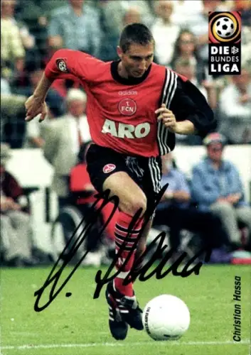 Autogrammkarte Fußballer Christian Hassa, 1. FC Nürnberg, Autogramm
