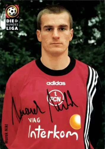 Autogrammkarte Fußballer Marek Nikl, 1. FC Nürnberg, Autogramm