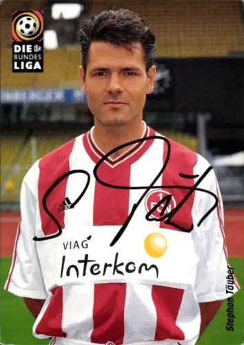 Autogrammkarte Fußballer Stephan Täuber, 1. FC Nürnberg, Autogramm