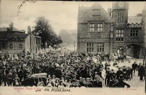 PC Calne Wiltshire England, Market Place