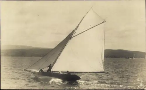 Foto Ak Seepanorama, Segelboot
