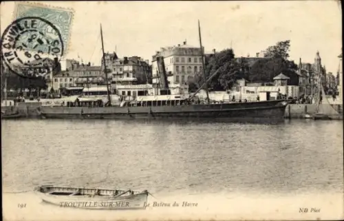 CPA Trouville-sur-Mer Calvados, Le Bateau du Havre